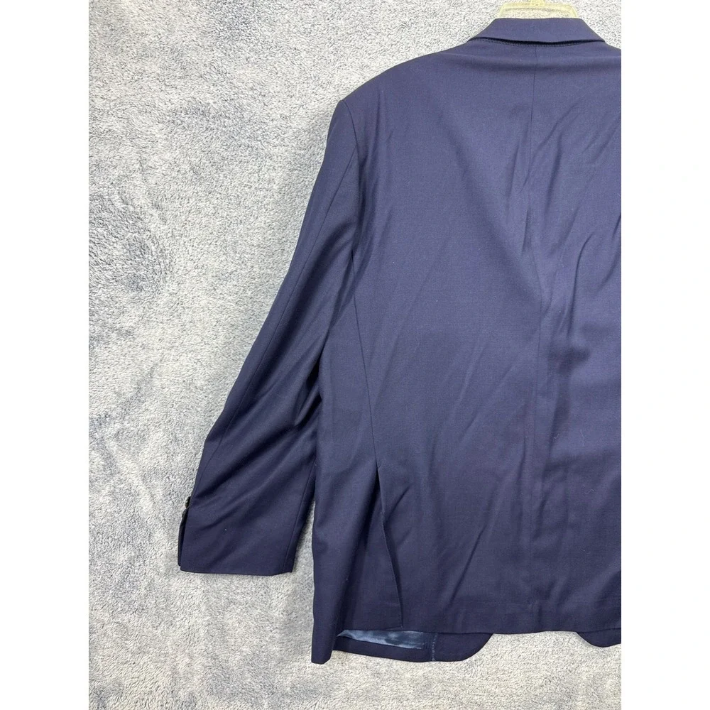 Peter Millar Mens 44R Navy Blue 100% Wool 2 Button Blazer Sport Coat Jacket
